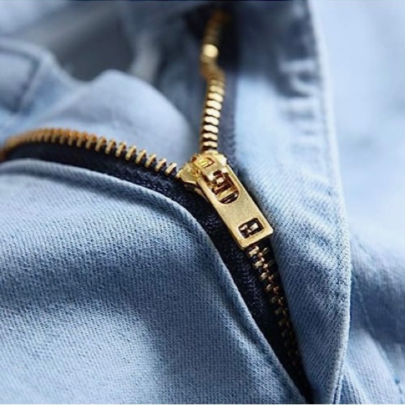 Qazel Vorrlon Men's Blue Skinny Jeans Stretch Washed Slim Fit Pencil Pants - Picture 4 of 13